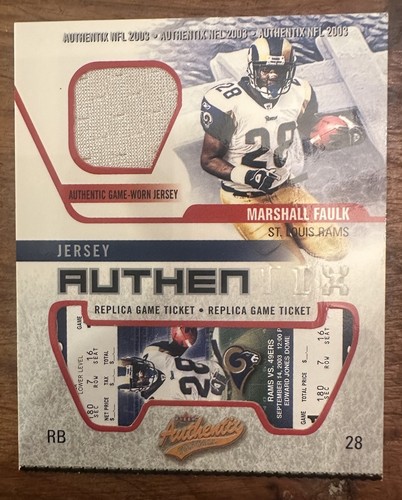 Fleer 2003 authentix marshall - fleer,